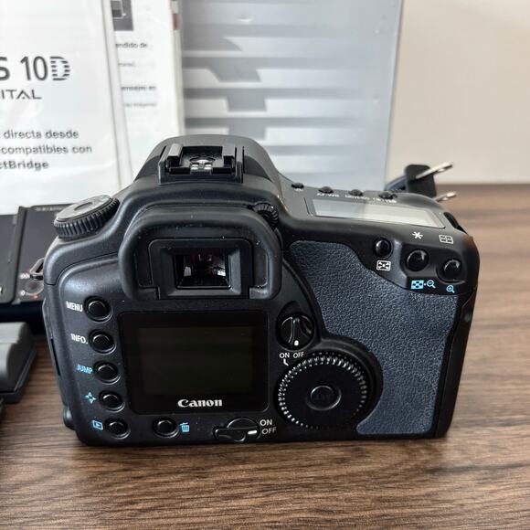 Canon EOS 10D DSLR Camera with Batteries, Charger, Paperwork and Original Box - Picture 4 of 4